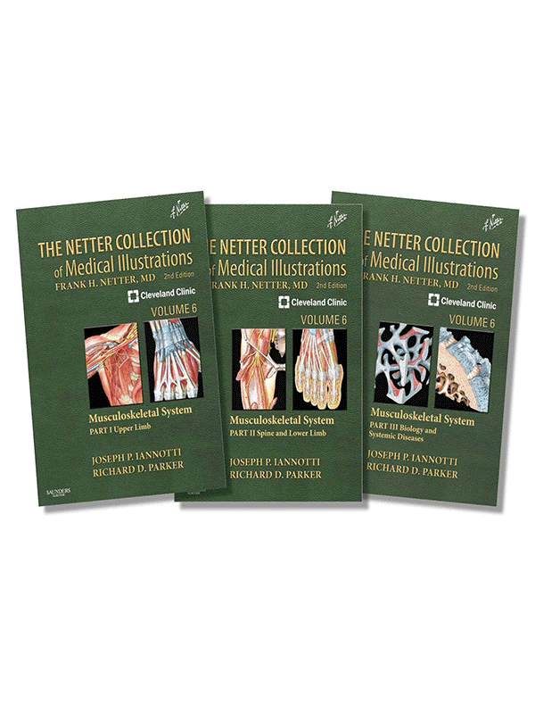 The Netter Collection of Medical Illustrations: Musculoskeletal System, 2nd Edition (3-Volume Set)